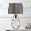 Elstead Elstead LENA-TL-S-SMOKE - LED Stolná lampa LENA 1xE27/60W/230V + 1xGU10/7W šedá ED0626 + záruka 3 roky zadarmo + záruka 3 roky zadarmo