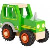small foot Drevený traktor zelený