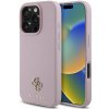 Guess PU Grained 4G Small Metal Logo MagSafe zadný kryt pre iPhone 16 Pro Max Pink