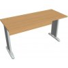 Hobis Pracovný stôl Cross, 140x75,5x60 cm, buk/kov