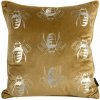 Takoy Zamatová obliečka na vankúš so symetrickou potlačou včiel-HF-387622 | 45 x 45 cm