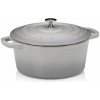 KELA KELA Kastról liatinový s pokrievkou Calido 26 cm svetlo šedá KL-12607 (KL-12607)