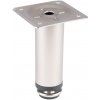 Walteco Nábytková noha guľatá, priemer 30mm, výška 100mm vr. skrutky na nastavenie, matný nikel Množstvo: 1 ks , 50028
