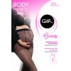 Tehotenské pančuchy so srdiečkami BODY PROTECT 02 20 DEN Gatta, Veľkosť 5/XL, Farba Čierna