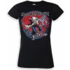 Tričko metal ROCK OFF Iron Maiden Trooper Red Sky Čierna