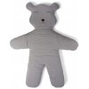 Childhome Hracia deka medveď Teddy Jersey Grey 150cm