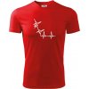 EKG bouldering - Pánske tričko Fantasy športové - M ( Červená )