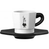 Bialetti set 4 šálok s podšálkami čierna + biela