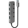 Lindy 4 Port USB 3.0 Hub mit Ein-/Ausschaltern, USB-Hub 43309