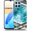 Picasee silikónový čierny obal pre Honor X6 - Blue geometry