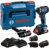 Bosch Bosch AKU vrtací šroubovák GSR 18V-90 FC, 2x 4,0 Ah 18 V + všechny nástavce 06019K6200