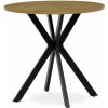 Autronic Twist HT-F4108OAK Jídelní stůl kulatý 80 x 80 cm divoký dub