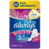 ALWAYS Platinum Night veľkosť 3 menštruačné vložky s krídelkami 22 ks