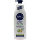 Nivea Pure & Natural výživné telové mlieko pre veľmi suchú pokožku 400 ml