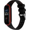 Xiaomi Mi Band 5/6 náhradný náramok - Textúrovaný Farba: Červená, Vzor: Štruktúra MBSCz-5TS05