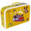 Kazeto Šitý Kufřík/Kufr Krtek a Mašinka žlutý 35x22x10cm
