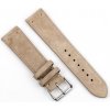BStrap Suede Leather remienok na Garmin Vivoactive 5, beige