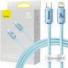 Baseus CAJY001303 Crystal Shine Series - Lightning rýchle nabíjanie Napájanie 20 W, 1,2m, modrý