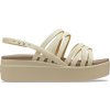 Dámske sandále Crocs, BROOKLYN STRAPPY LOWWDG béžová, 41/42