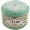 Alize příze Bella Ombre batik 7408 odstíny zelená mint
