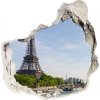 Foto fotografie diera na stenu Eiffelova veža v paríži 75x75 cm