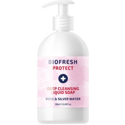 Biofresh čistiace tekuté mydlo so striebrom a ružovou vodou 500 ml