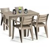 Súprava záhradného nábytku Julyon 4+1 cappuccino
