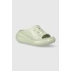 Šľapky Crocs Crush High Shine Slide dámske, zelená farba, na platforme, 209648