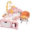 Domček pre bábiku elektronický Cocoon Nursery Soft Baby Nurse Smoby denná a nočná zóna 16 doplnkov