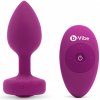 b-Vibe Vibrating Jewel Plug S/M Pink Ruby