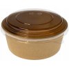 Jednorazové nádoby Biopack Bio 750 ml s vrchnákom, 50 kusov