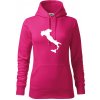 Taliansko obrys - Mikina dámská Cape s kapucí - 2XL ( Purpurová )