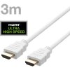 DELTACO Kábel HDMI 2.1 M/M 3m, 8K Ultra High, biel HU-30A