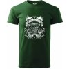 Indian Motorycle Club - Klasické pánske tričko vyššej gramáže - 2XL ( Fľaškovozelená )