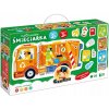 CzuCzu Moto puzzle smetiarske auto pre deti 2+, 3+ 26 dielikov