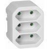 Zásuvková rozdvojka 3x2P euro, biela