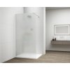 Erga Paris, sprchová zástena Walk-In 60x200 cm, 8mm sklo námraza, biely profil, ERG-V02-PARIS-060x200-FR-WH