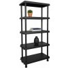 Mamutex Plastový regál VARIO 1645x720x350 mm 5 políc čierny