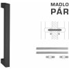 MPkovania FT - MADLO kód K02K 25x25 mm UN pár, 325 mm, 300 mm, CIM - čierna matná (FNO)