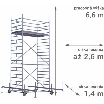 RUX MOBILO 1400 6,6 m 180 cm