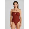 PLAVKY GANT SWIMSUIT SYRUP BROWN