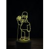 Beling 3D lampa, Homer Simpson, 7 farebná FX7E