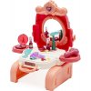 BABY MIX Dievčenský prenosný kozmetický salón 3 v 1 Batoh 40x31x41 ružová