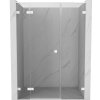 MEXEN/S - Lunar L sprchové dvere krídlové ľavé 145, transparent, biela 834SL-145-050-20-00-L