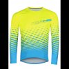 Force MTB ANGLE dlhý rukáv fluo-modrý