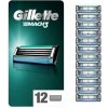Gillette Mach3 náhradné holiace hlavice 12 ks
