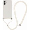 AppleKing ochranný kryt so šnúrkou pre iPhone 16 - béžový - možnosť vrátiť tovar ZADARMO do 30tich dní