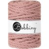 Bobbiny 3PLY Macramé Rope 9 mm 30 m Blush Špagát