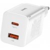 NONAME Baseus CCSUPP-E02 Super Si Quick Nabíječka USB + USB-C 30W White 6953156206359