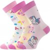 Boma Ponožky detské kaito s obrázkami dievčenský mix D 3 páry